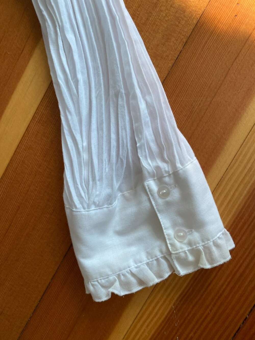 Vintage Y2K Allison Taylor White Lace Blouse - Size Small - Picture 5 of 5